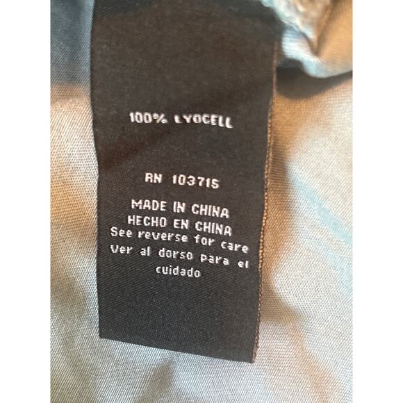 NWT Zac & Rachel Women's Light Blue 3/4 Sleeve Shirt Button Front Size Small - Picture 6 of 8